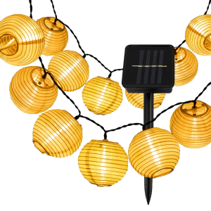 Solcelle LED lyskæde m. Lanterner