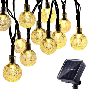 Solcelle Lyskæde 30-LED m. 8 Funktioner - 6,5 m