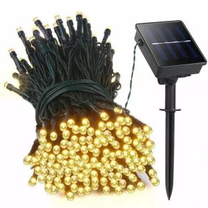 Adina solcelle lyskæde (100 LED, varm hvid)