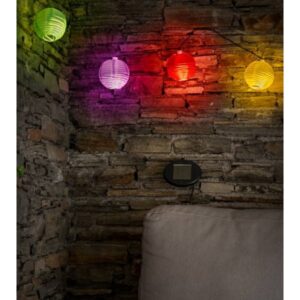 EGLO SOLCELLE KÆDE 10L KUGLE MULTI