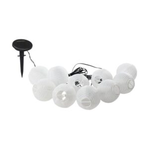 EGLO SOLCELLE LYSKÆDE 10L KUGLE HVID