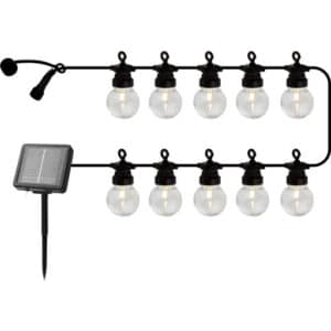 Sirius Lucas solcelle lyskæde, startsæt, klare pærer